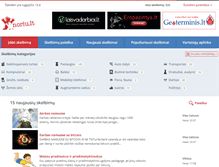 Tablet Screenshot of noriu.lt